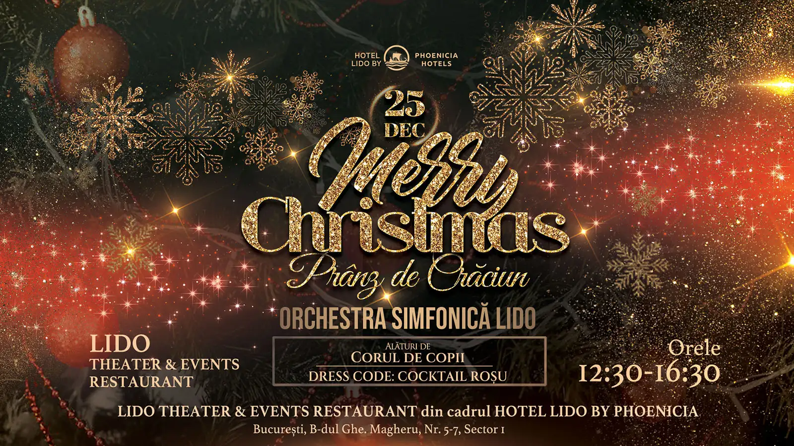 Pranz de Craciun la hotel Lido